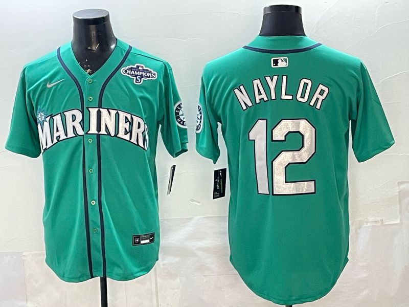 Men Seattle Mariners #12 Naylor Green Game 2026 Nike MLB Jersey style 01->seattle mariners->MLB Jersey